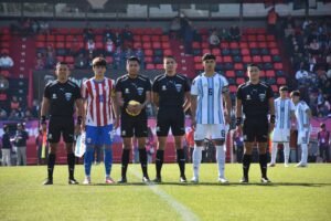 Matías Satas fue titular en el debut de la Selección Argentina Sub-19 en los Juegos Odesur
